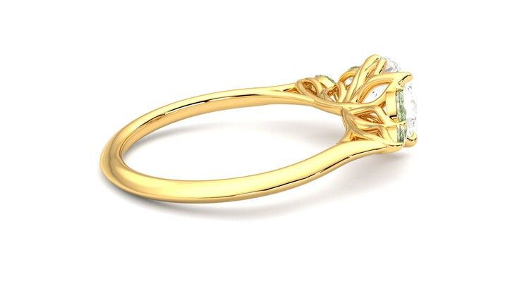 Taylor & Hart Tamora Round Engagement Ring 360 degree image 11