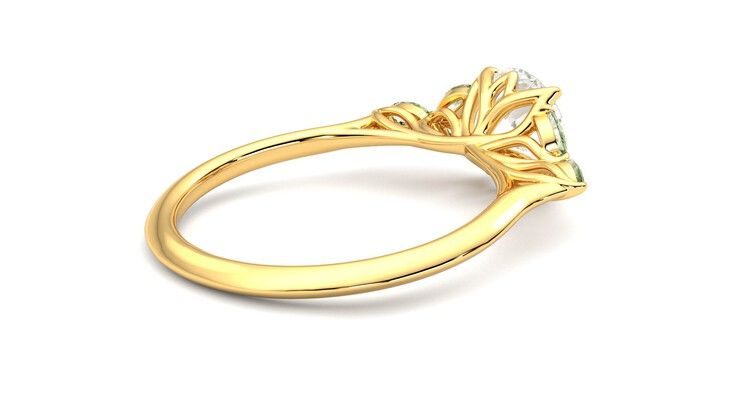 Taylor & Hart Tamora Round Engagement Ring 360 degree image 12