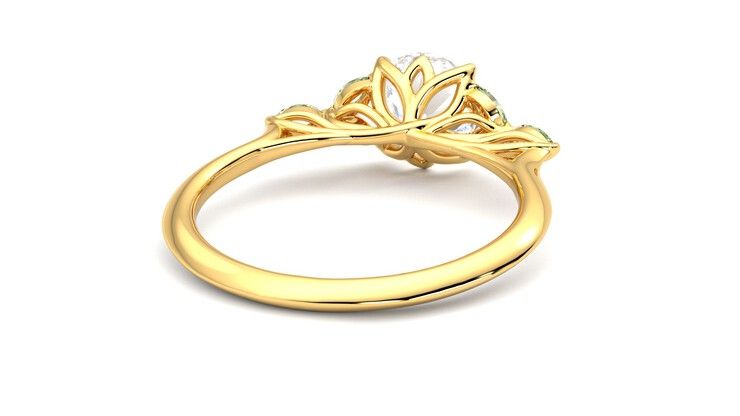 Taylor & Hart Tamora Round Engagement Ring 360 degree image 14