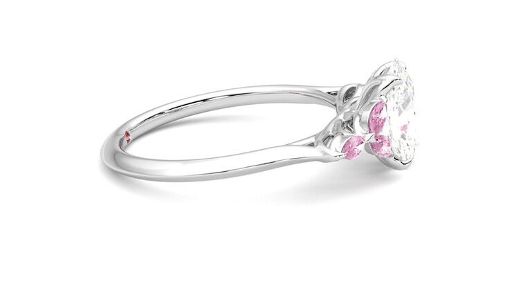 Taylor & Hart Tamora Oval Engagement Ring 360 degree image 9