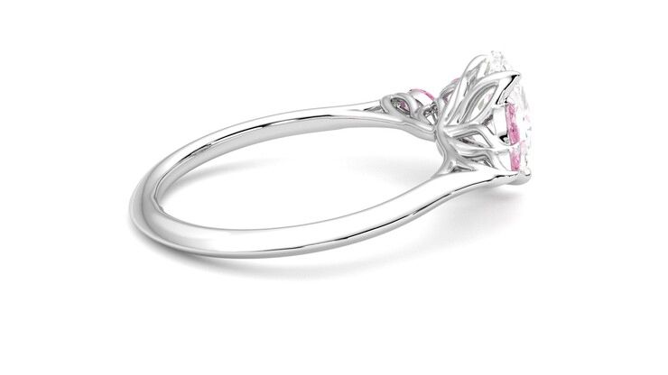 Taylor & Hart Tamora Oval Engagement Ring 360 degree image 11