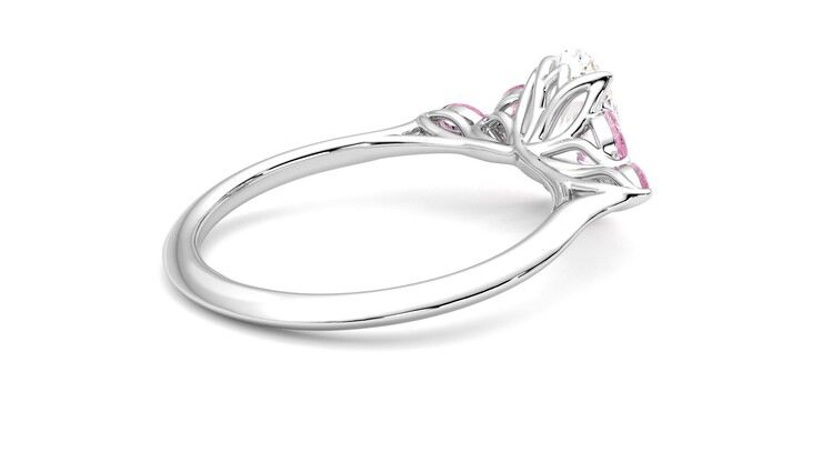 Taylor & Hart Tamora Oval Engagement Ring 360 degree image 12