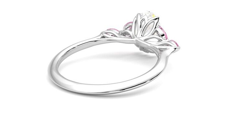 Taylor & Hart Tamora Oval Engagement Ring 360 degree image 13