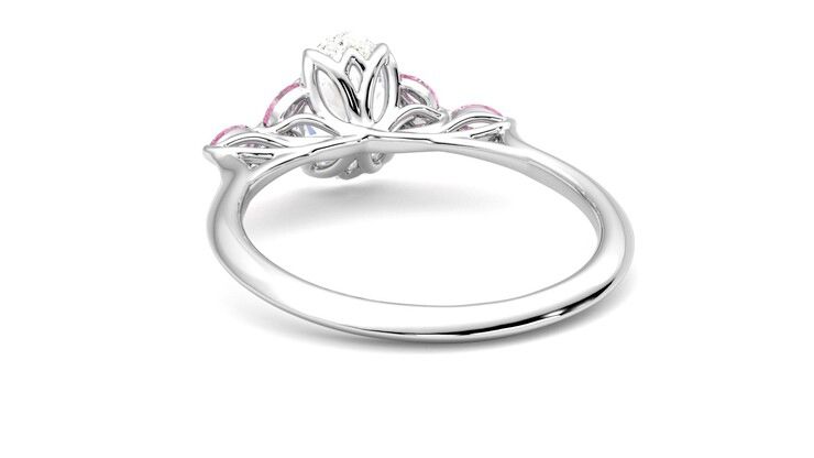 Taylor & Hart Tamora Oval Engagement Ring 360 degree image 16