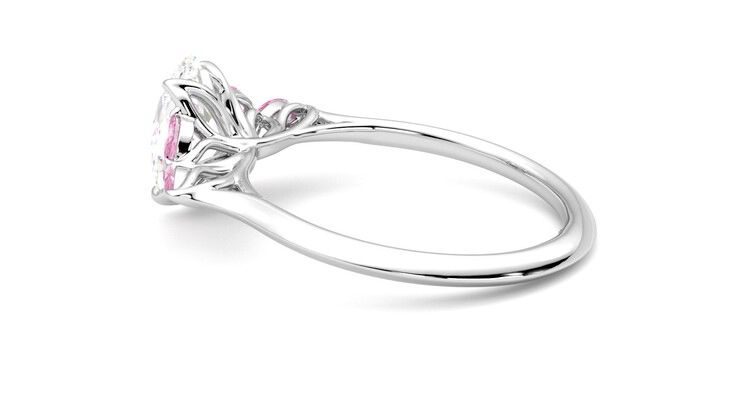 Taylor & Hart Tamora Oval Engagement Ring 360 degree image 19