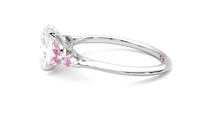 Taylor & Hart Tamora Oval Engagement Ring 360 degree image 21