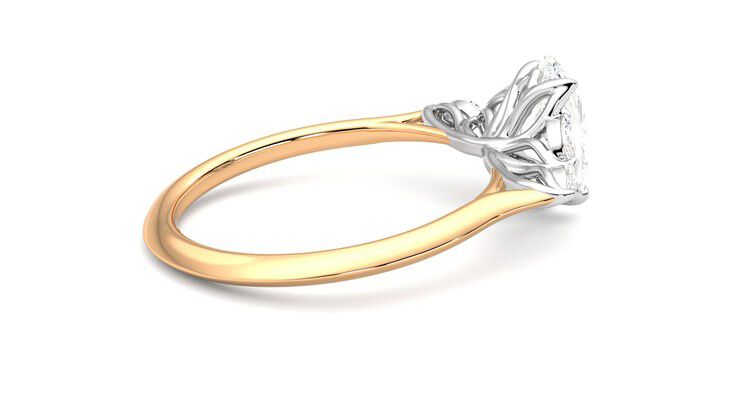 Taylor & Hart Tamora Oval Engagement Ring 360 degree image 11