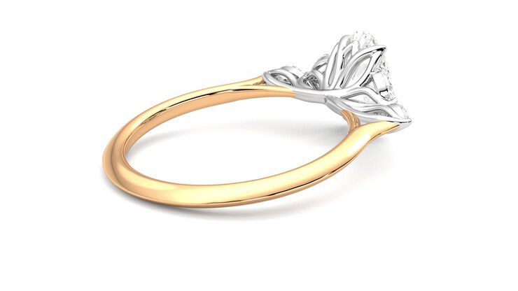 Taylor & Hart Tamora Oval Engagement Ring 360 degree image 12