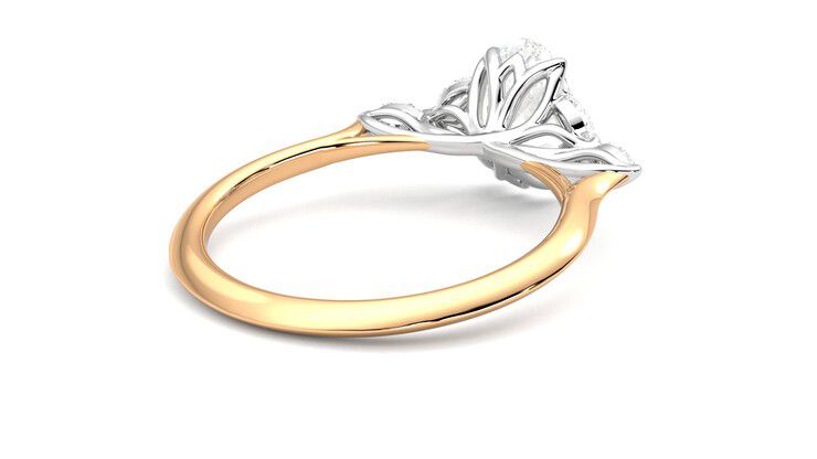 Taylor & Hart Tamora Oval Engagement Ring 360 degree image 13