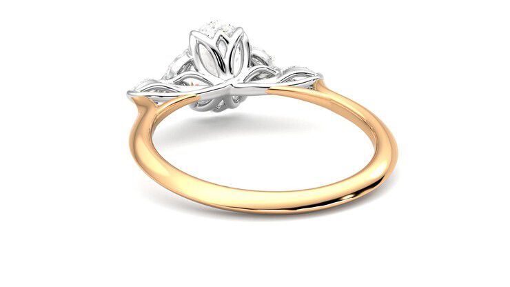 Taylor & Hart Tamora Oval Engagement Ring 360 degree image 16