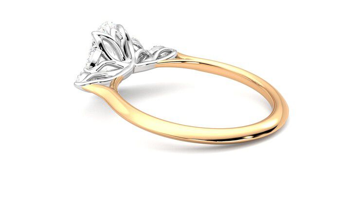 Taylor & Hart Tamora Oval Engagement Ring 360 degree image 18
