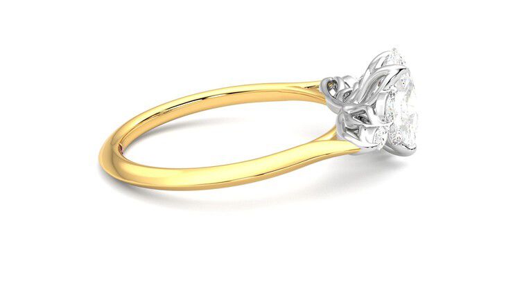 Taylor & Hart Tamora Oval Engagement Ring 360 degree image 10