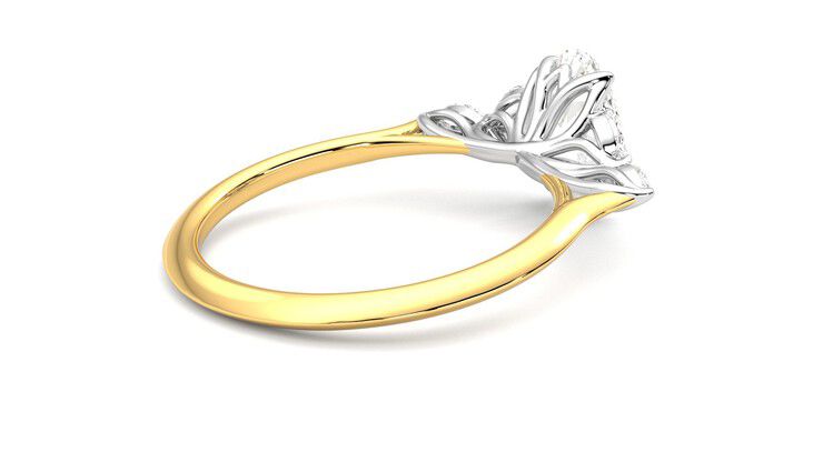 Taylor & Hart Tamora Oval Engagement Ring 360 degree image 12