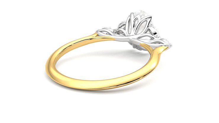 Taylor & Hart Tamora Oval Engagement Ring 360 degree image 13