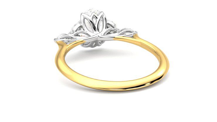 Taylor & Hart Tamora Oval Engagement Ring 360 degree image 16