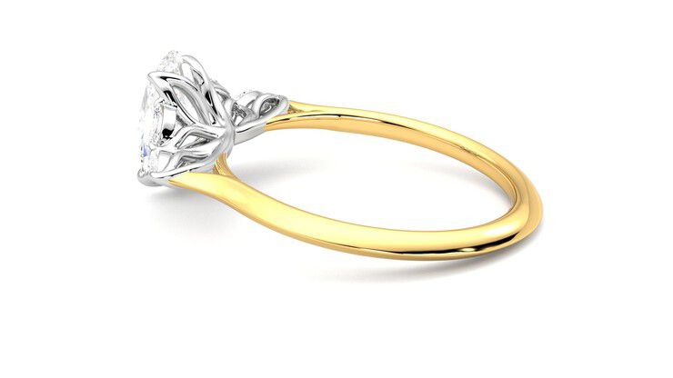 Taylor & Hart Tamora Oval Engagement Ring 360 degree image 19