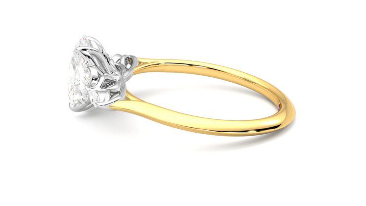 Taylor & Hart Tamora Oval Engagement Ring 360 degree image 20