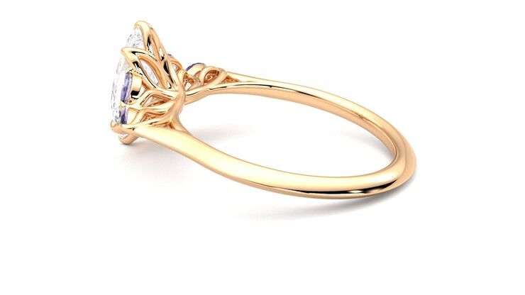 Taylor & Hart Tamora Marquise Engagement Ring 360 degree image 19