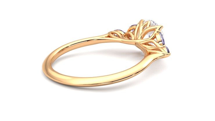 Taylor & Hart Tamora Round Engagement Ring 360 degree image 12
