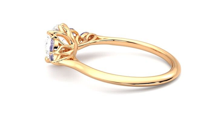 Taylor & Hart Tamora Round Engagement Ring 360 degree image 19