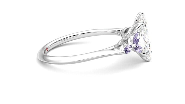 Taylor & Hart Tamora Marquise Engagement Ring 360 degree image 9