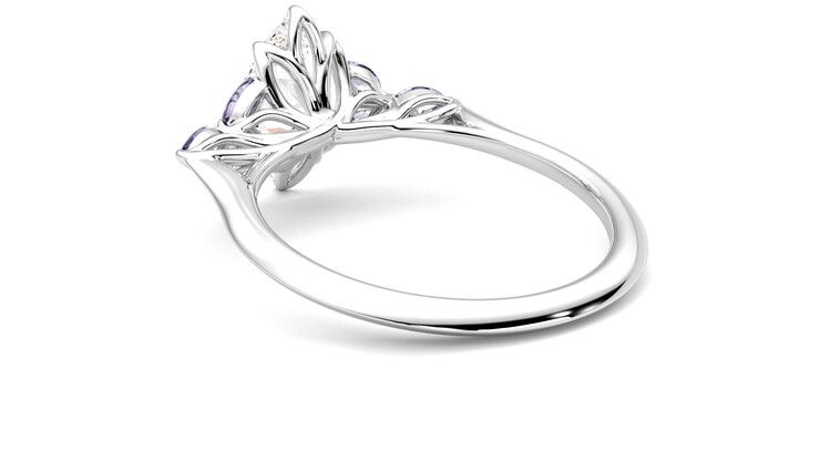 Taylor & Hart Tamora Marquise Engagement Ring 360 degree image 17