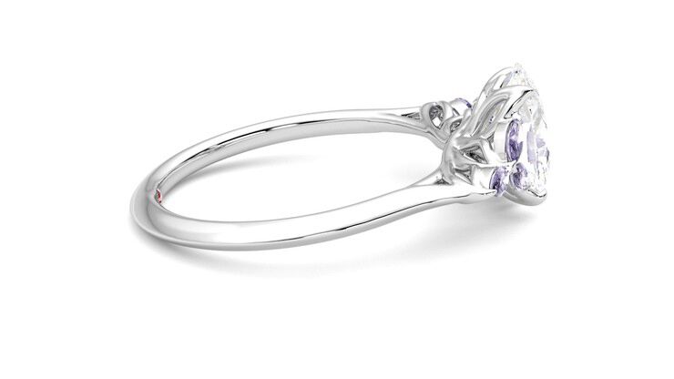 Taylor & Hart Tamora Oval Engagement Ring 360 degree image 10