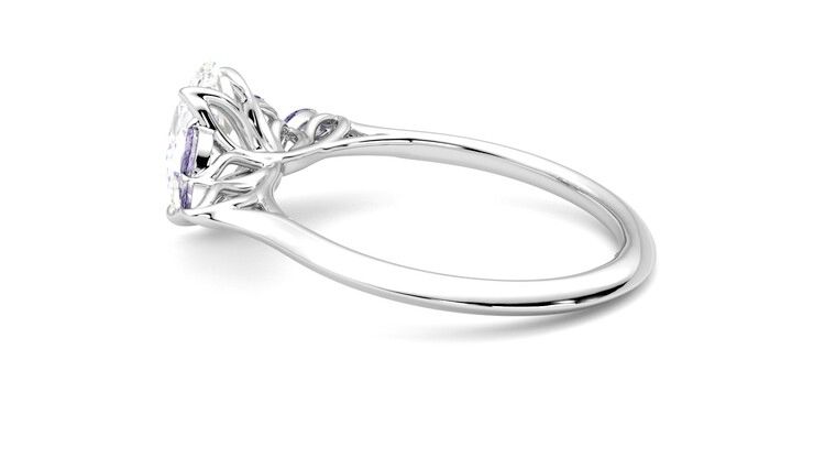 Taylor & Hart Tamora Oval Engagement Ring 360 degree image 19