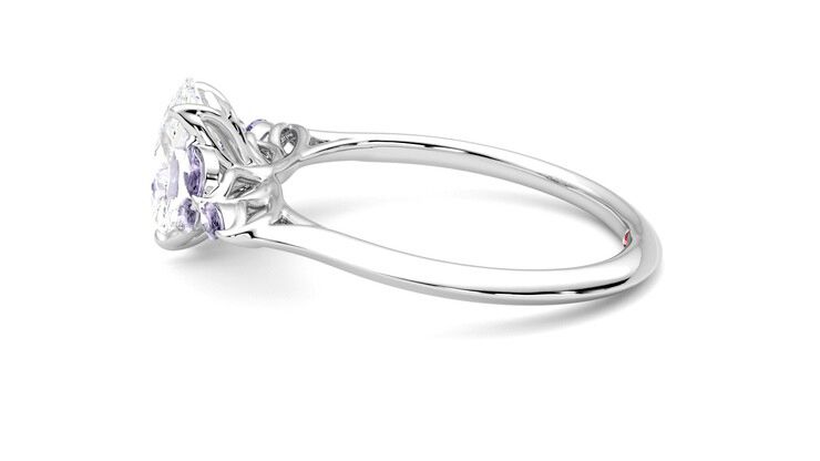 Taylor & Hart Tamora Oval Engagement Ring 360 degree image 20