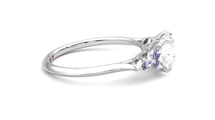 Taylor & Hart Tamora Round Engagement Ring 360 degree image 9