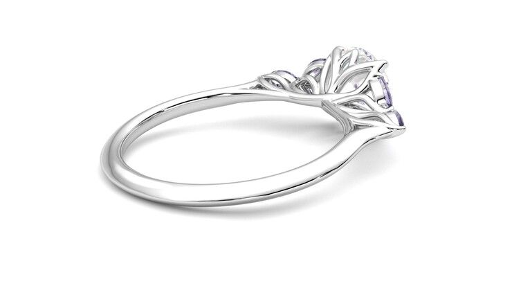 Taylor & Hart Tamora Round Engagement Ring 360 degree image 12