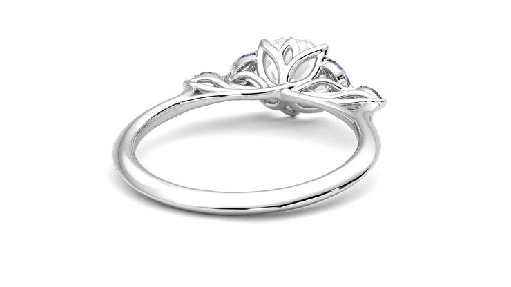 Taylor & Hart Tamora Round Engagement Ring 360 degree image 14
