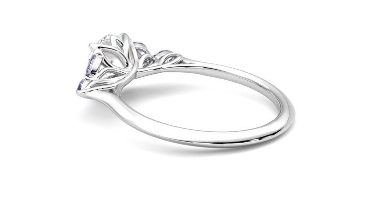 Taylor & Hart Tamora Round Engagement Ring 360 degree image 18