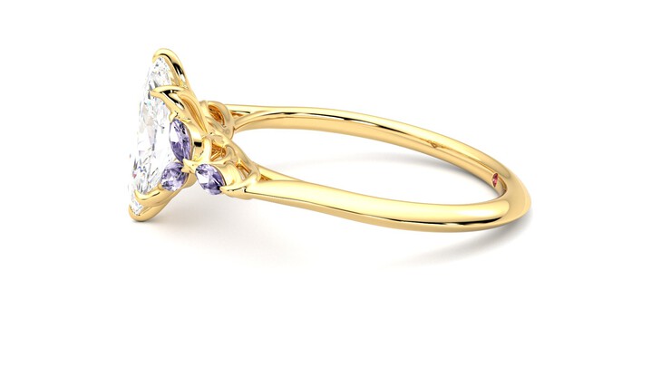 Taylor & Hart Tamora Marquise Engagement Ring 360 degree image 21