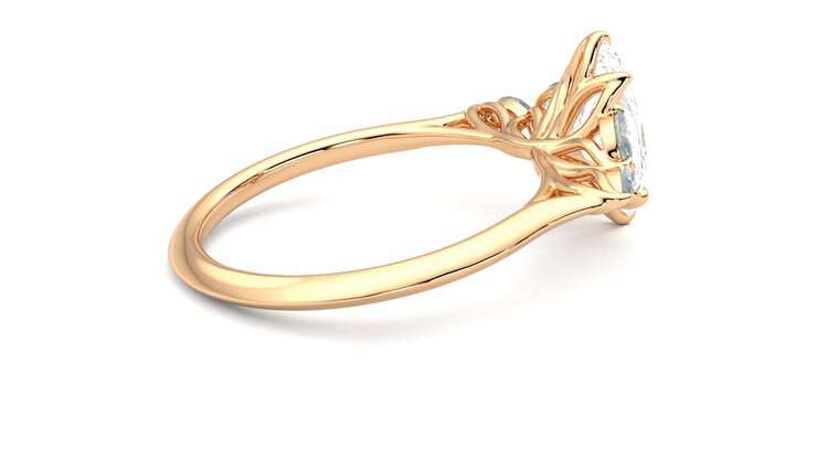 Taylor & Hart Tamora Marquise Engagement Ring 360 degree image 11