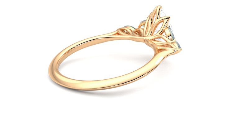 Taylor & Hart Tamora Marquise Engagement Ring 360 degree image 12