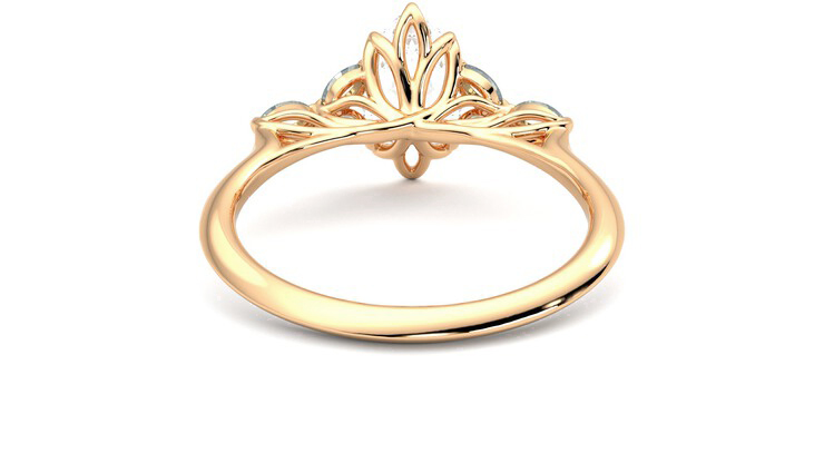 Taylor & Hart Tamora Marquise Engagement Ring 360 degree image 15