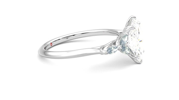 Taylor & Hart Tamora Marquise Engagement Ring 360 degree image 8