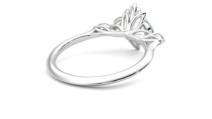 Taylor & Hart Tamora Marquise Engagement Ring 360 degree image 13
