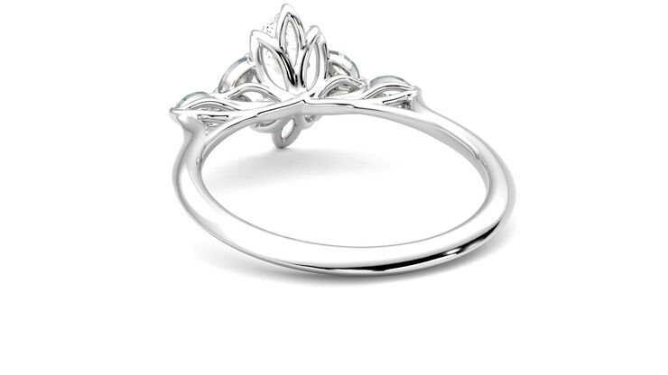 Taylor & Hart Tamora Marquise Engagement Ring 360 degree image 16