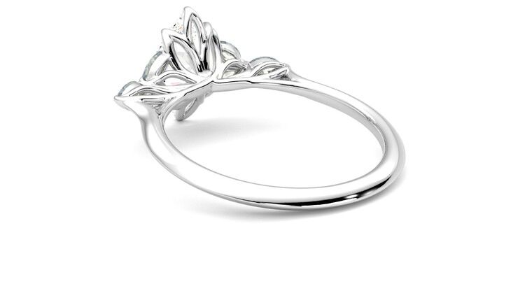 Taylor & Hart Tamora Marquise Engagement Ring 360 degree image 17