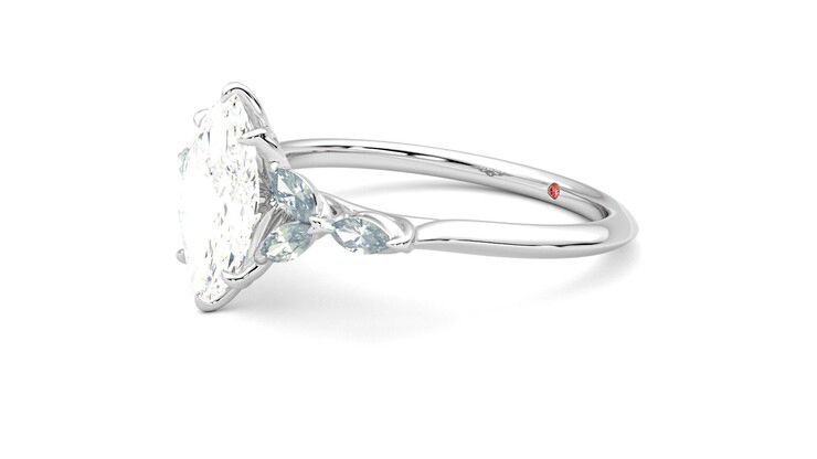 Taylor & Hart Tamora Marquise Engagement Ring 360 degree image 23