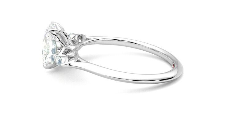 Taylor & Hart Tamora Oval Engagement Ring 360 degree image 20