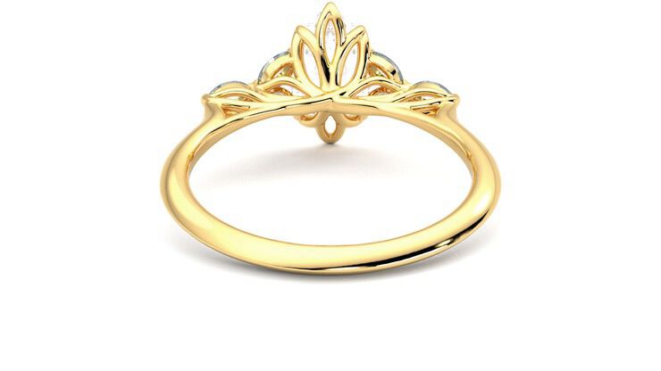 Taylor & Hart Tamora Marquise Engagement Ring 360 degree image 15