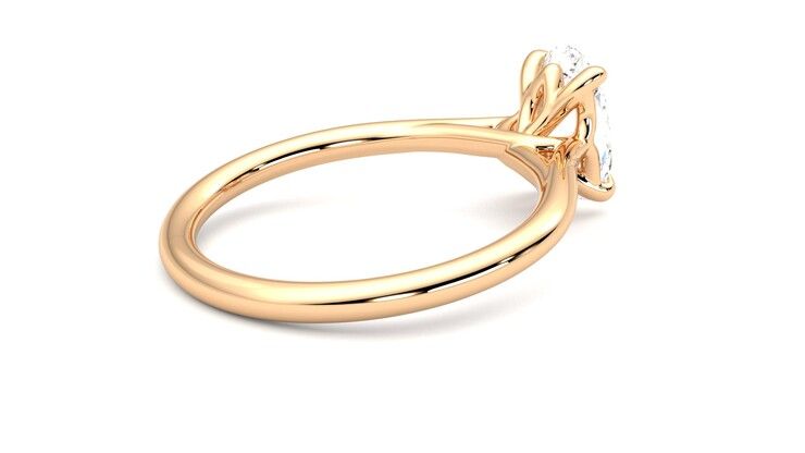 Taylor & Hart Terra Oval Engagement Ring 360 degree image 12