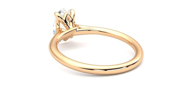 Taylor & Hart Terra Oval Engagement Ring 360 degree image 17