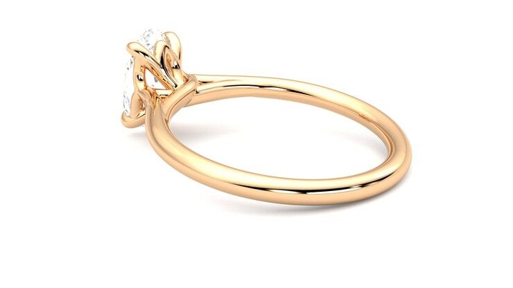 Taylor & Hart Terra Oval Engagement Ring 360 degree image 18