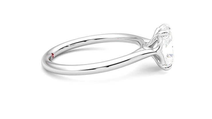 Taylor & Hart Terra Oval Engagement Ring 360 degree image 9
