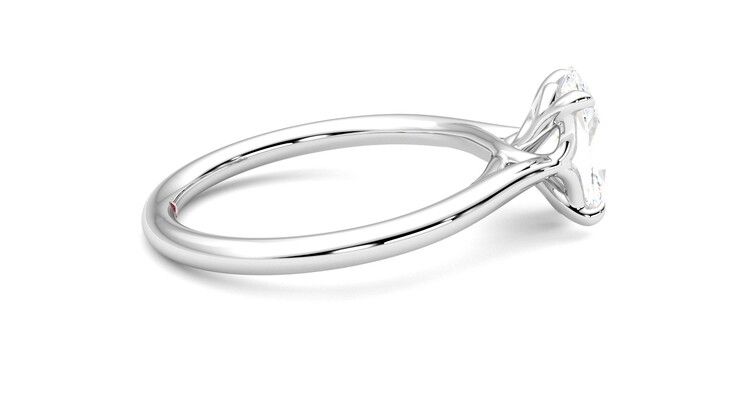 Taylor & Hart Terra Oval Engagement Ring 360 degree image 10