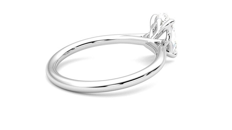 Taylor & Hart Terra Oval Engagement Ring 360 degree image 12